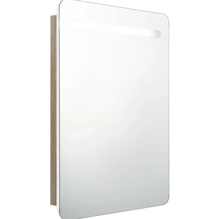 Spiegelkasten-vidaXL - Badkamerkast - Wit - MDF