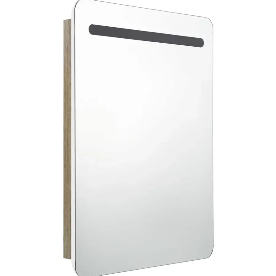 Spiegelkasten-vidaXL - Badkamerkast - Wit - MDF