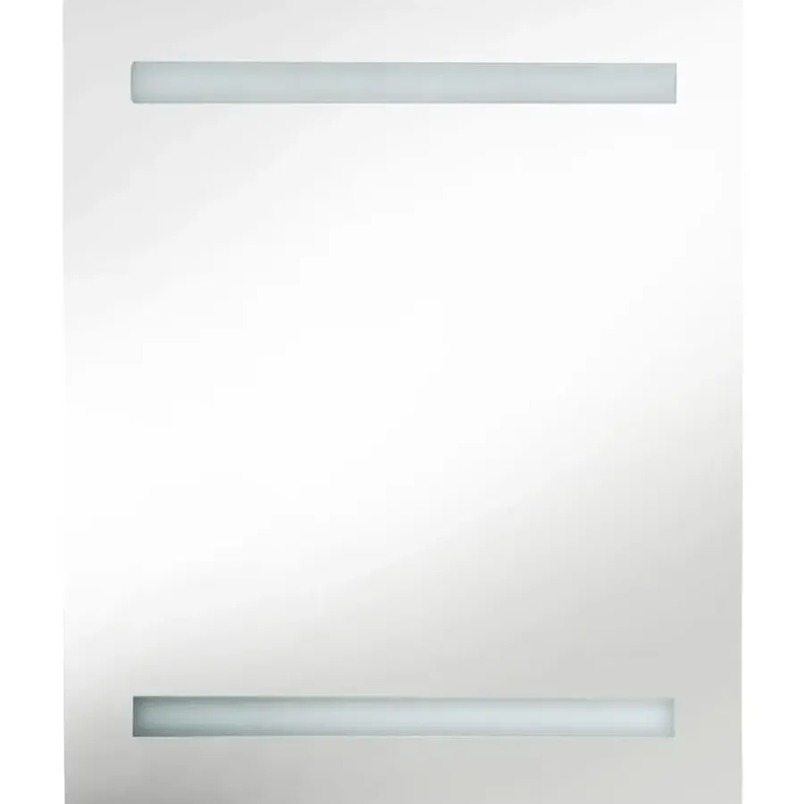 Spiegelkasten-vidaXL - Badkamerkast - Wit - MDF