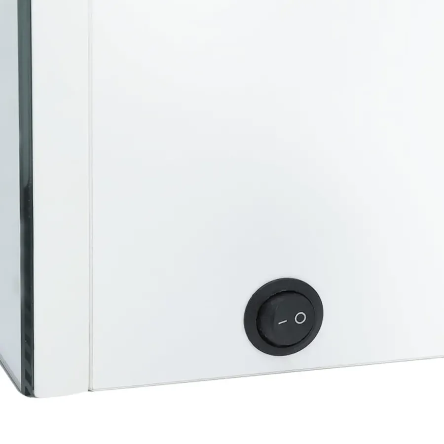 Spiegelkasten-vidaXL - Badkamerkast - Wit - MDF