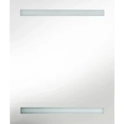 Spiegelkasten-vidaXL - Badkamerkast - Zwart - MDF
