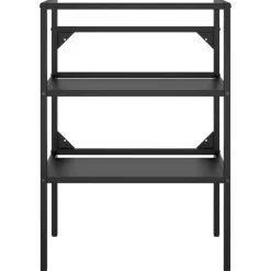 vidaXL - Badkamermeubelframe - Zwart - IJzer - 59 x 38 x 83 cm