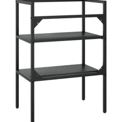 vidaXL - Badkamermeubelframe - Zwart - IJzer - 59 x 38 x 83 cm
