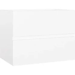 vidaXL - Badkamermeubelset - Wit - Bewerkt hout - 60 x 38.5 x 45 cm