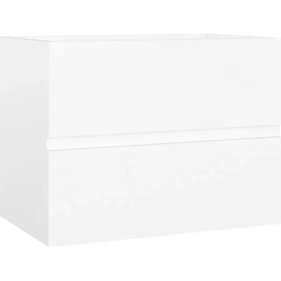 vidaXL - Badkamermeubelset - Wit - Bewerkt hout - 60 x 38.5 x 45 cm