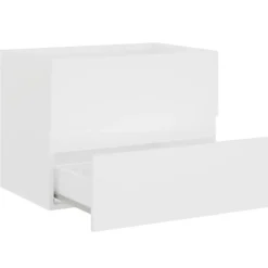 vidaXL - Badkamermeubelset - Wit - Bewerkt hout - 60 x 38.5 x 45 cm