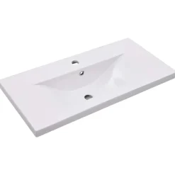 vidaXL - Badkamermeubelset - Zwart - Bewerkt hout - 80 x 38.5 x 45 cm