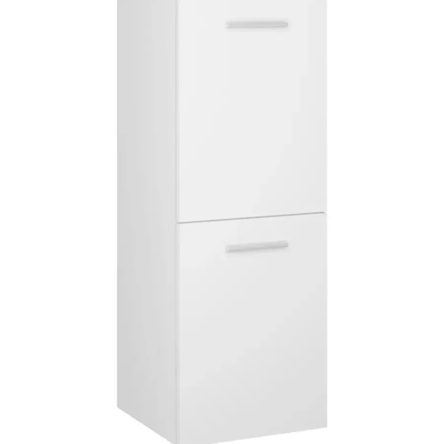 vidaXL - Badkamermeubelset - Wit - Bewerkt hout - 41 x 38.5 x 46 cm