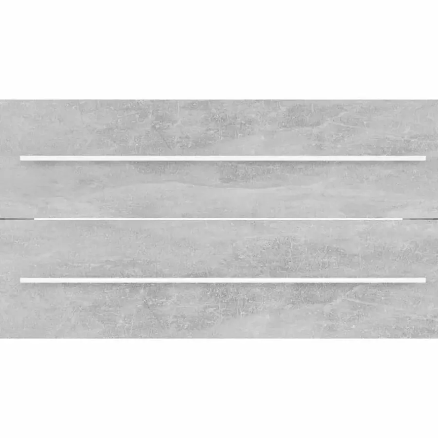 vidaXL - Badkamermeubelset - Grijs - Bewerkt hout