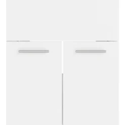 Badmeubelsets-vidaXL - Badkamermeubelset - Wit - Bewerkt hout - 41 x 38.5 x 46 cm