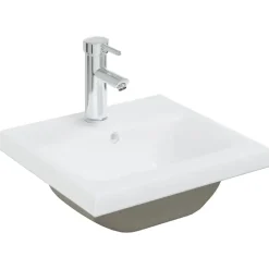 Badmeubelsets-vidaXL - Badkamermeubelset - Wit - Bewerkt hout - 41 x 38.5 x 46 cm