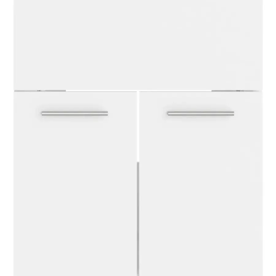 vidaXL - Badkamermeubelset - Wit - Bewerkt hout - 41 x 38.5 x 46 cm