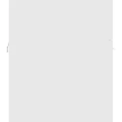 vidaXL - Badkamermeubelset - Wit - Bewerkt hout - 41 x 38.5 x 46 cm