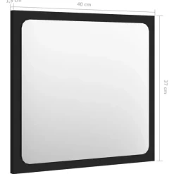 Badmeubelsets-vidaXL - Badkamermeubelset - Zwart - Bewerkt hout - 41 x 38.5 x 46 cm