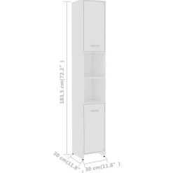 Badmeubelsets-vidaXL - Badkamermeubelset - Wit - Bewerkt hout