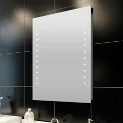 Spiegelkasten-vidaXL - Badkamerspiegel - Zilver - Glas - 60 x 80 cm