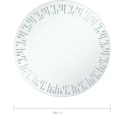 vidaXL - Badkamerspiegel - Zilver - Aluminium - 60 cm