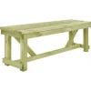 vidaXL - Bank - Bruin - Geïmpregneerd grenenhout - 140 x 38 x 45 cm