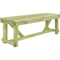 vidaXL - Bank - Bruin - Geïmpregneerd grenenhout - 140 x 38 x 45 cm