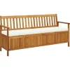 vidaXL - Bank - Bruin - Hout - 170 cm