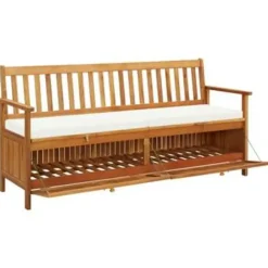 vidaXL - Bank - Bruin - Hout - 170 cm