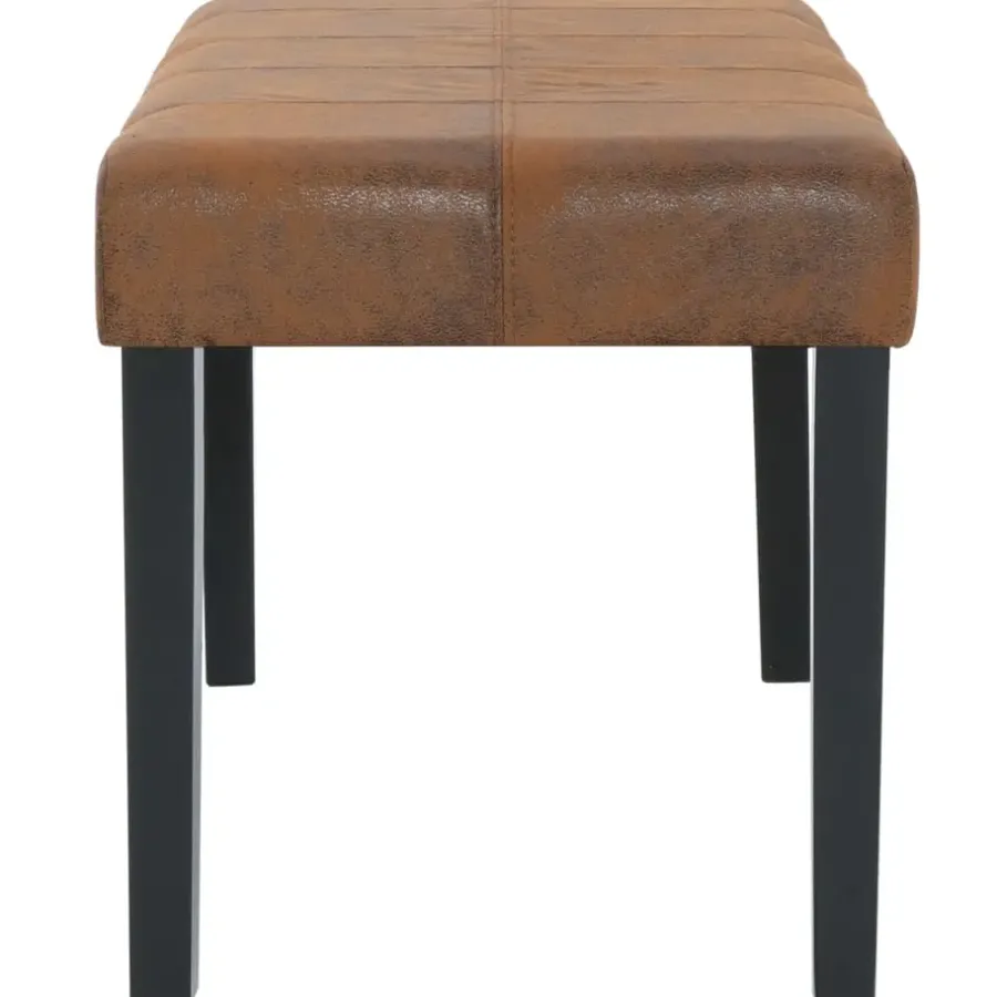 Bankjes-vidaXL - Bank - Bruin - Kunstleer