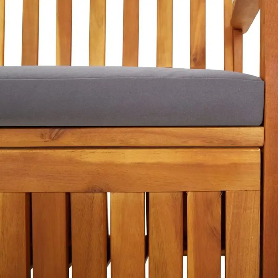 Tuinbanken-vidaXL - Bank - Grijs - Hout - 148 x 62 x 84 cm