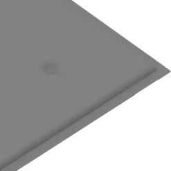 Tuinbanken-vidaXL - Bank Batavia met grijs kussen - Teakhout - 120x51.5x84 cm