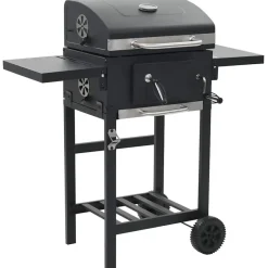 vidaXL - Barbecue - Zwart - Staal