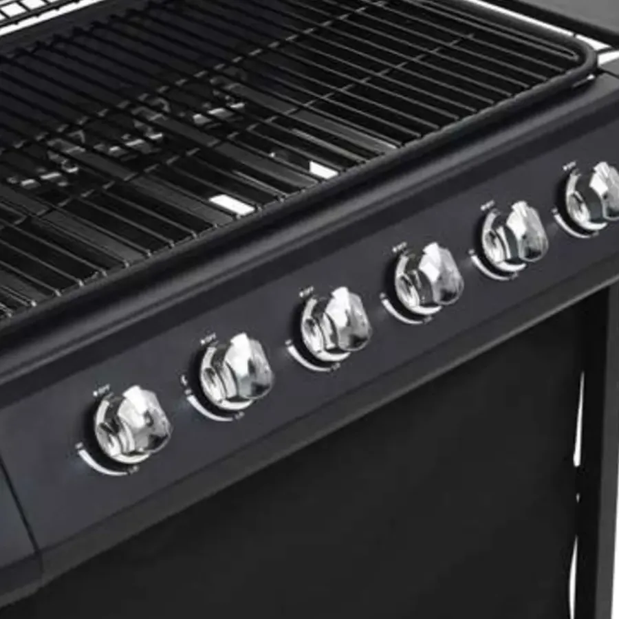 vidaXL - Barbecue - Zwart - Staal