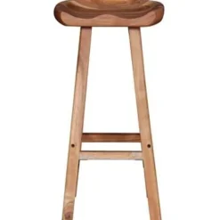 vidaXL - Barkruk - Bruin - Hout - 2 stuks
