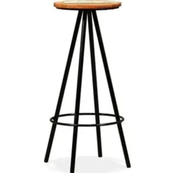 Barkrukken-vidaXL - Barkruk - Bruin - Hout - 2 stuks