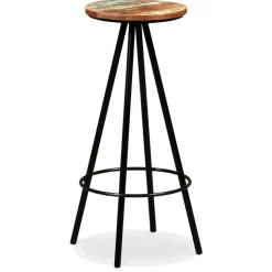 Barkrukken-vidaXL - Barkruk - Bruin - Hout - 2 stuks
