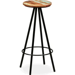 Barkrukken-vidaXL - Barkruk - Bruin - Hout - 2 stuks