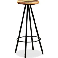 Barkrukken-vidaXL - Barkruk - Bruin - Hout - 2 stuks