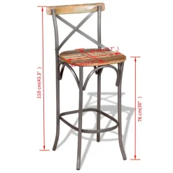 Barkrukken-vidaXL - Barkruk - Multikleur - Hout