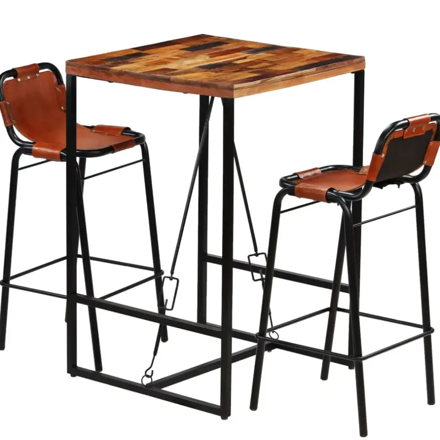 Bartafels-vidaXL - Barset - Bruin - Hout