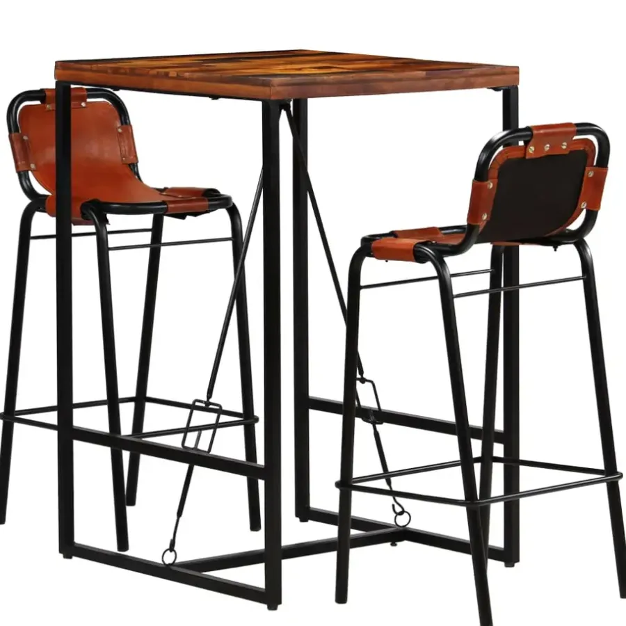 Bartafels-vidaXL - Barset - Bruin - Hout