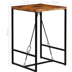 Bartafels-vidaXL - Barset - Bruin - Hout
