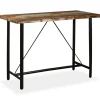 Bartafels-vidaXL - Bartafel - Bruin - Hout - 150 x 70 x 107 cm