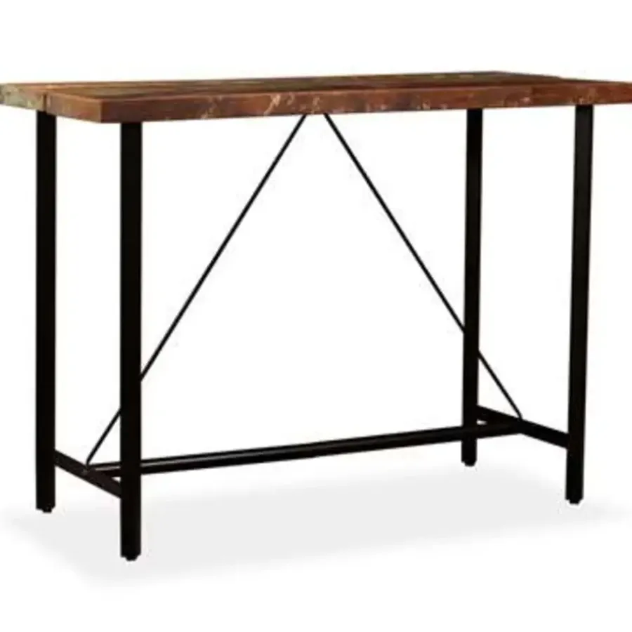 Bartafels-vidaXL - Bartafel - Bruin - Hout - 150 x 70 x 107 cm