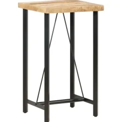 vidaXL - Bartafel - Bruin - Hout - 60 x 60 x 107 cm