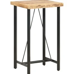 vidaXL - Bartafel - Bruin - Hout - 60 x 60 x 107 cm