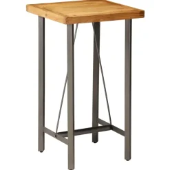 Bartafels-vidaXL - Bartafel - Bruin - Hout - 60 x 60 x 107 cm