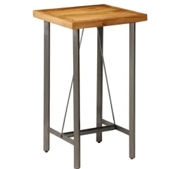 Bartafels-vidaXL - Bartafel - Bruin - Hout - 60 x 60 x 107 cm