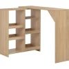 Bartafels-vidaXL - Bartafel - Bruin - Bewerkt hout