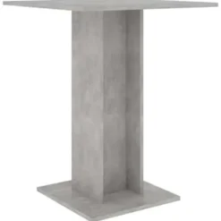 vidaXL - Bartafel - Grijs - Bewerkt hout