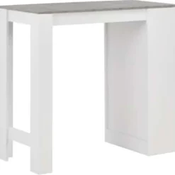 Bartafels-vidaXL - Bartafel - Wit - Bewerkt hout