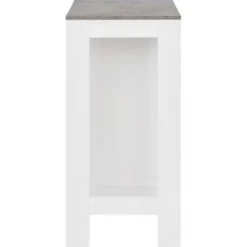 Bartafels-vidaXL - Bartafel - Wit - Bewerkt hout