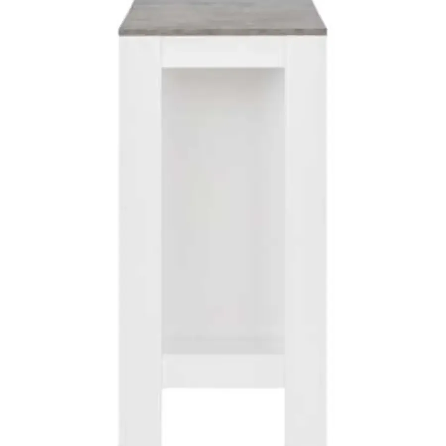 Bartafels-vidaXL - Bartafel - Wit - Bewerkt hout